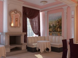 Интерьер клуба, ресторана, банкетного зала