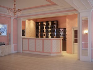 Интерьер клуба, ресторана, банкетного зала