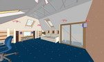 Интерьер мансардного помещения